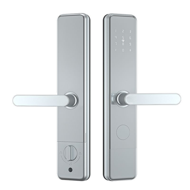 Apartment anti-theft door lock fingerprint password lock hotel magnetic card induction swipe card lock graffiti all loc