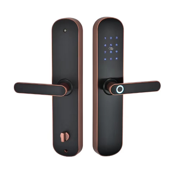 Fingerprint lock password lock all lock hotel magnetic card swipe induction lock Bluetooth apartment