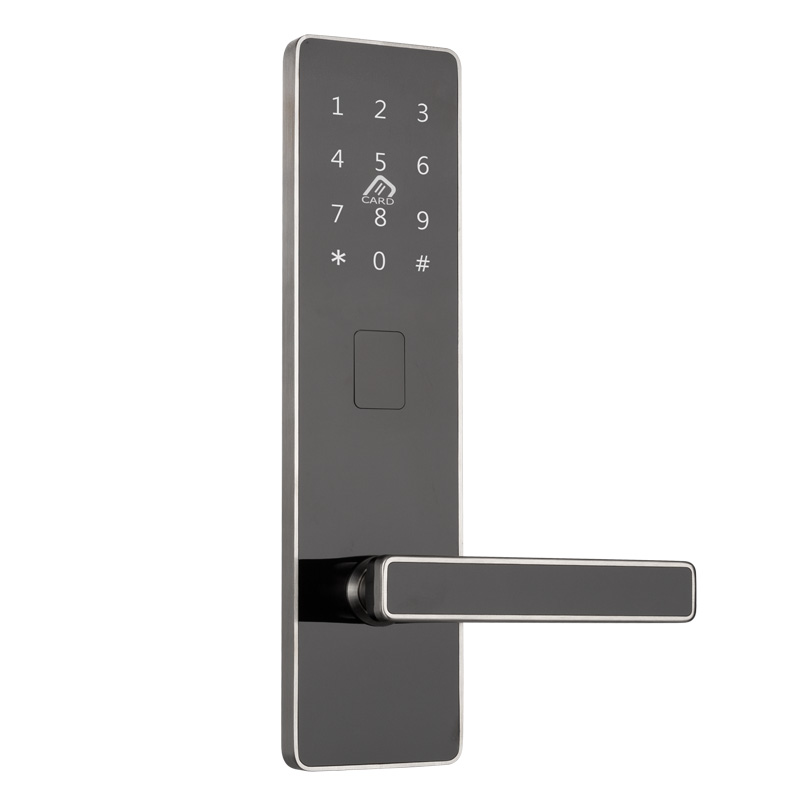 Hotel guesthouse swipe card wooden door IC card smart electronic magnetic card induction lock stainless steel homestay