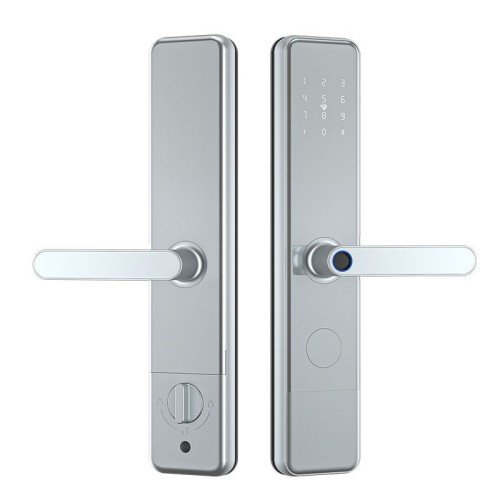 Apartment anti-theft door lock fingerprint password lock hotel magnetic card induction swipe card lock graffiti all loc
