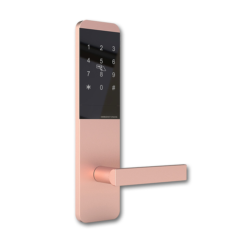 Frosted hotel door lock hotel card lock password lock apartment homestay induction lock ic card magnetic card lock wood