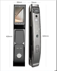 Fully automatic face recognition lock dual camera lock dual lithium battery lock two-way intercom lock face lock WIFI l